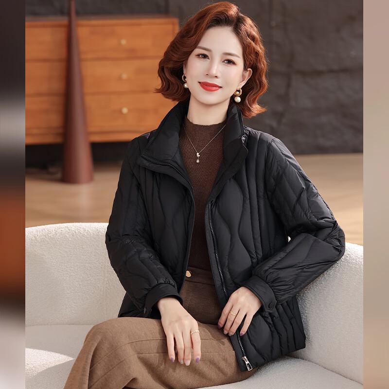 Fengxun Women's Stand-Up Collar Goose Down Jacket