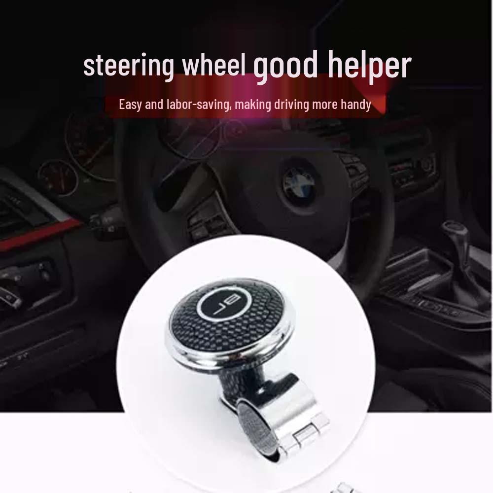 Car Steering Wheel Power Ball with Steel Bearing - Effort-Saving Auxiliary Handle Spinner
