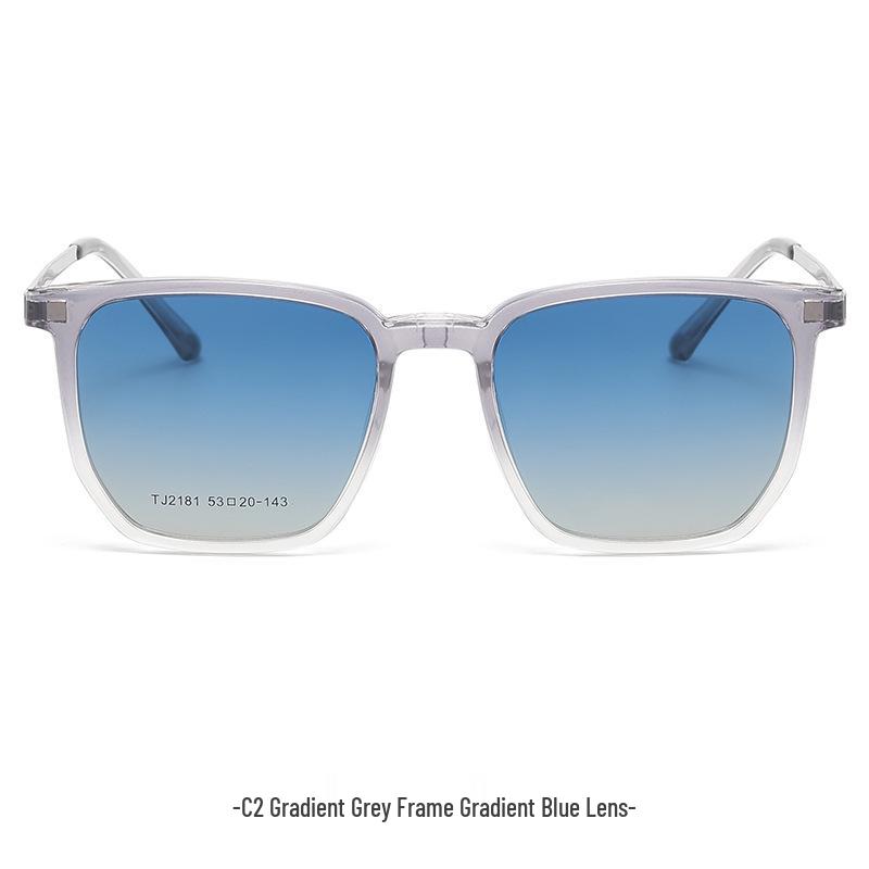 

2181 Женские поляризованные очки с магнитными клипсами двойного назначения для коррекции зрения и солнцезащитные очки с градиентом румян