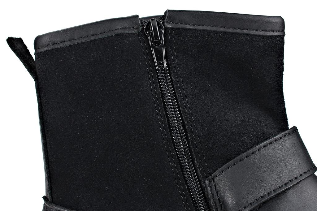 OSSTONE Genuine Leather Chukka Mountain Bike 10 US EU Men's Boots, Size Men's (M), 44, 44, Color Black, OZ-5008-1-BLACK-10