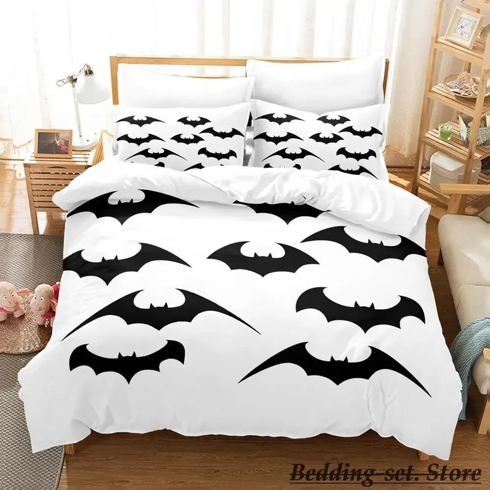 

Хелловін Літаючий Вампір Постільна Білизна Односпальний Півтораспальний Двоспальний Королівський Розмір Комплект Постільної Білизни Дорослий Дитячий Спальня Комплекти Підковдр Аніме Кажан 70x133cm 2pcs