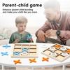 Montessori Interaction Wooden Board Kids Game XO Tic Tac Toe Chess Funny Developing Intelligent Educational Toy Puzzles 3D Maze