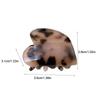 Side Clip Mini Hair Claw Acetic Acid Hair Grab Clip Retro Love Heart Hair Claw  Daily