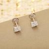 Hot Brand Vintage Earrings for Women Luxury Jewelry Fashion Diamonds Designer Eardrop Pure 925 Sliver Lady Party Stud Earrings