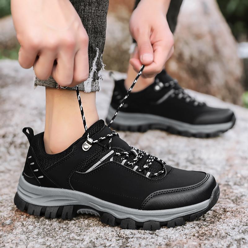 

Мужские кроссовки для хайкинга на открытом воздухе, легкие дышащие кроссовки для скалолазания, треккинговые кроссовки, нескользящие износостойкие мужские кроссовки для ходьбы, размер 47 39 чёрный