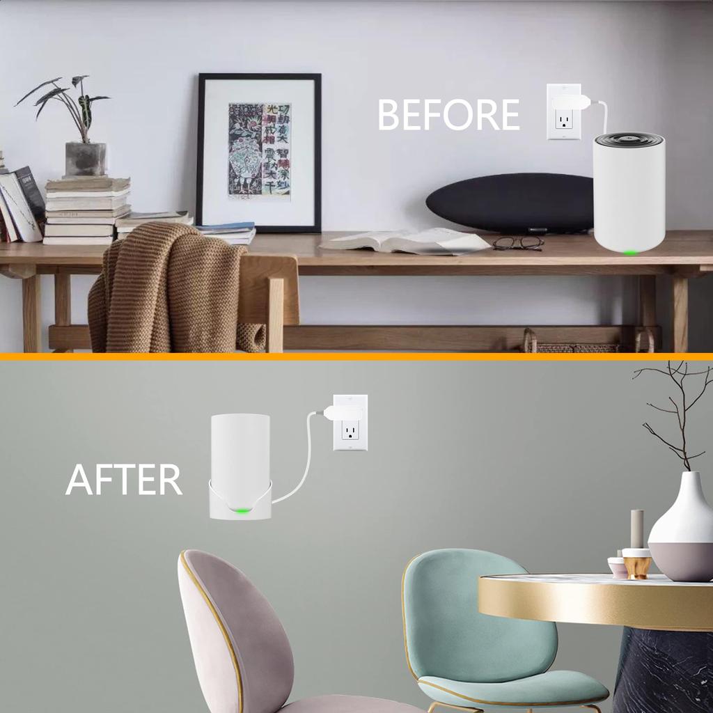 Wall Mount Whole Home Web 6 System for Wall Mount Bracket Holder for Cable Easy Installation 3 Bangcheer-Deco Wi-Fi X68/XE75/AXE5300, Space-Saving