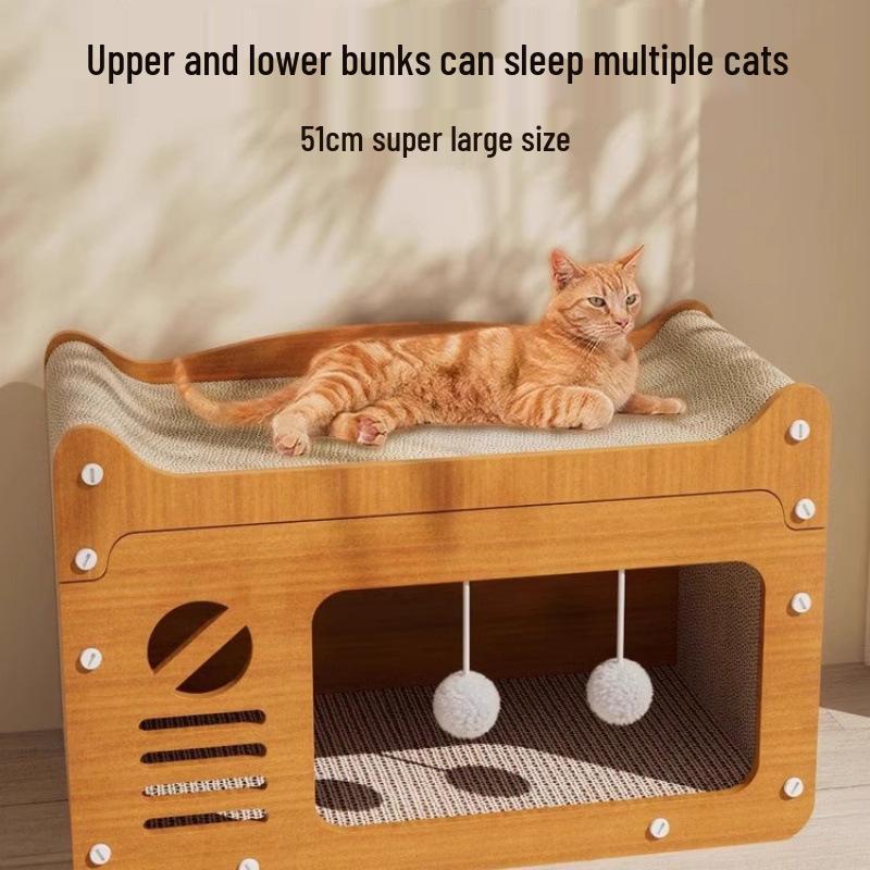 Langlebige Kratzmatte und Bett für Katzen - Ganzjahres-Kratzschutz für Sofa und Spielzeug