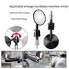 Handlebar Side Mirror Adjustable Round Mirror Universal Motorcycle Rearview Mirror