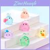 Cute Glowing Fat Bunny Resin Figurines Miniature Desk And Car Decor