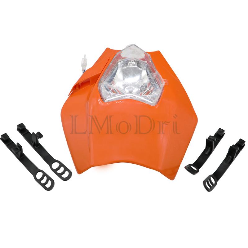 LMoDri 4 Colors Motorcycle Dirt Bike Motocross Universal Headlight Fairing For KTM SX