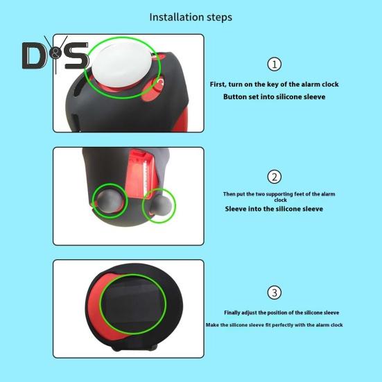 Ceas Deșteptător Husă Silicon Caz Protecție Ecran Rezistent la Șocuri Husă Protectoare Ceas Deșteptător pentru Nintendo Ceas cu Sunet Alarmă