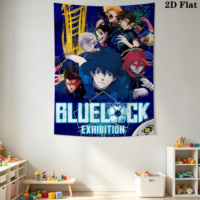 Blue Lock Anime Print Pattern Home Decor Tapestry, Wall Hanging, Decorative RV Wall Cloth.XGT0914419