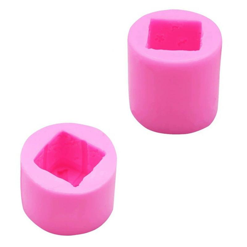 

WTEMPO DIY Epoxy Resin Molds Kit Gift Boxes Shaped Scented Candle Silicone Molds Gypsum Gifts Making Molds, 3D Gift Boxes Molds Party Supplies 2pcs розовый