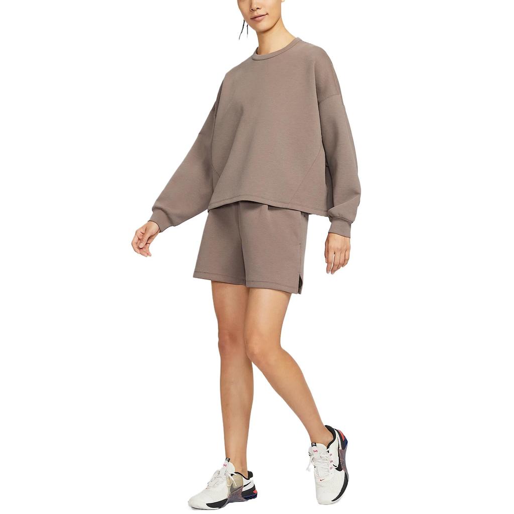 Nike SS25 24.7 Impossible Soft Comfortable Fashionable Fitting Versatile Sports Shorts Women Shorts Light-Brown HQ8180-233