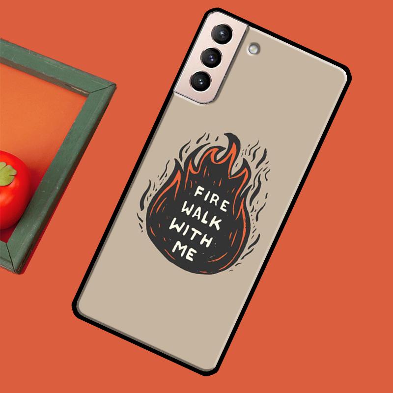 Fire Walk With Me Twin Peaks Soft Case For Samsung Galaxy S23 S22 S21 Ultra Note 20 Note 10 S8 S9 S10 Plus S20 FE Cover