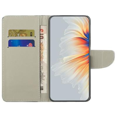 Para Motorola Moto G15 4G/G15 Power 4G Capa Impressão de Padrão Textura Cruzada Capa de Couro para Telefone