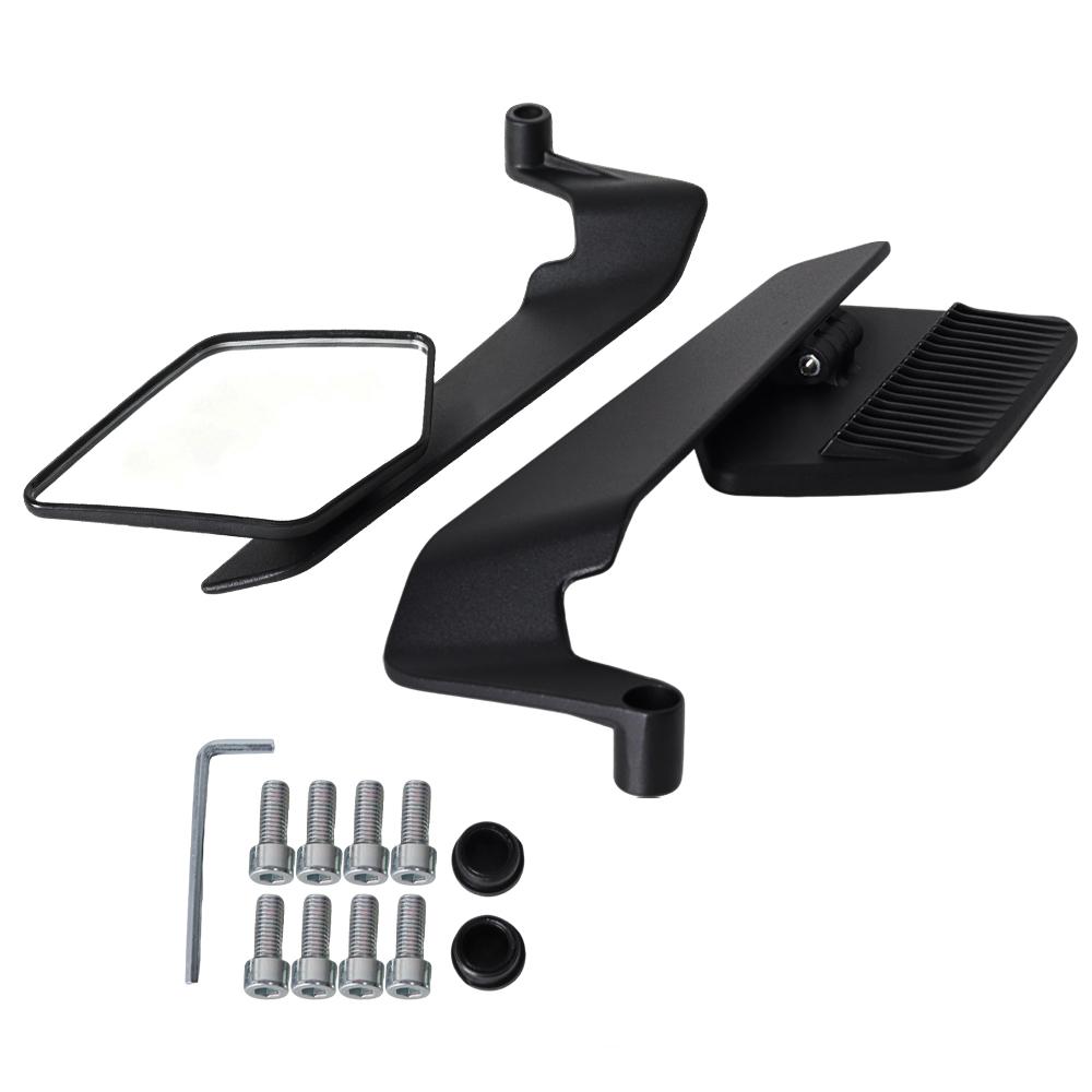 

Motorcycle Mirrors Foldable Fixed Wing Mirrors Adjustable Rotate Rear Vew Mirrors For Honda Yamaha Kawasaki Side Mirror 8mm 10mm