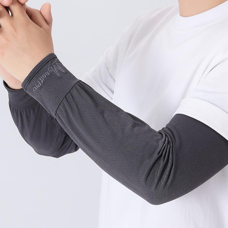 

Cooling Arm Sleeves Breathable Sun Protection Ice Silk Sleeve Summer Outdoor Sports Driving Cycling Loose Arm Cover For Men
