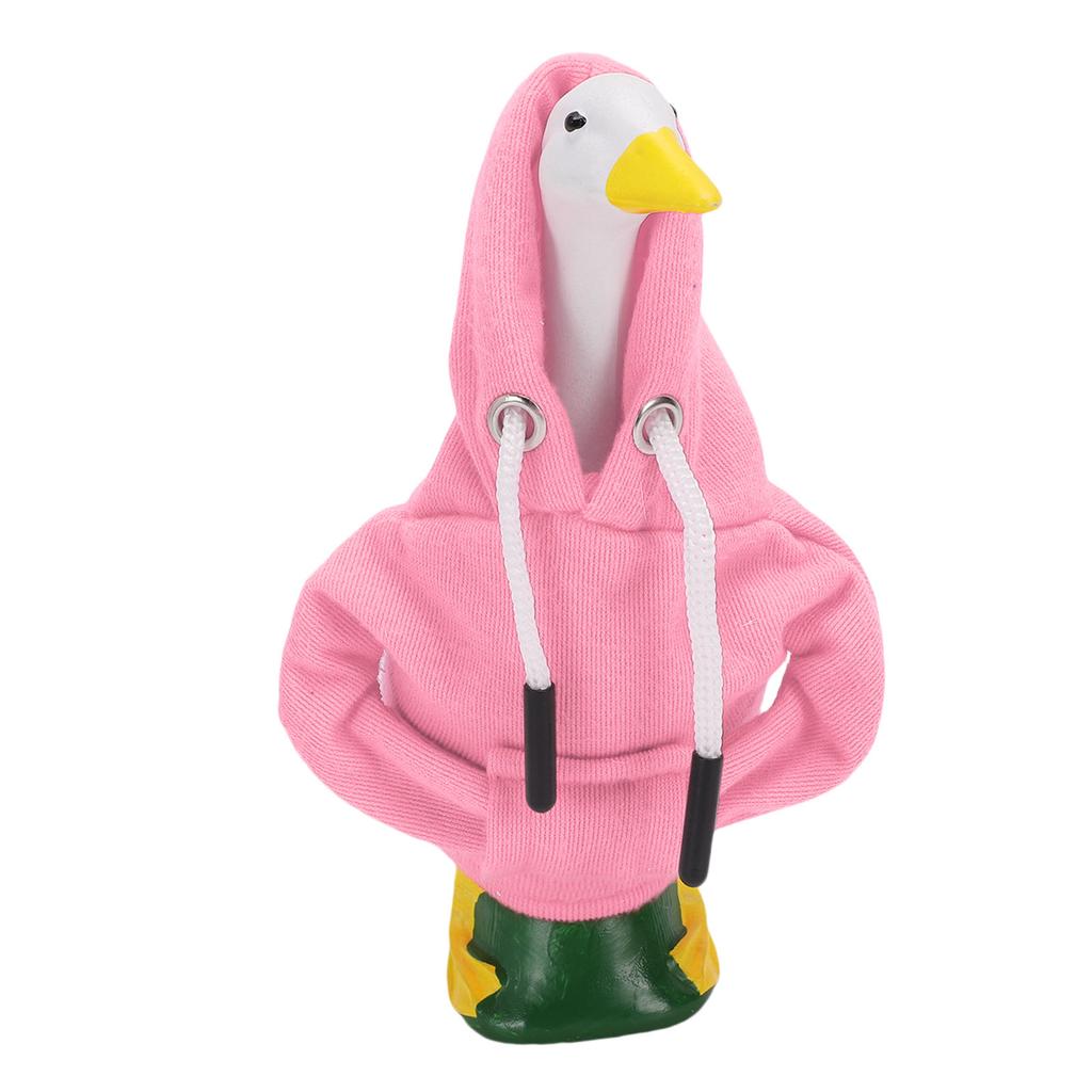 7 Inch Desk Goose Outfits Funny Mini Porch Goose Costume Decor Desk Geese Statue for Countertops Bookshelves Office