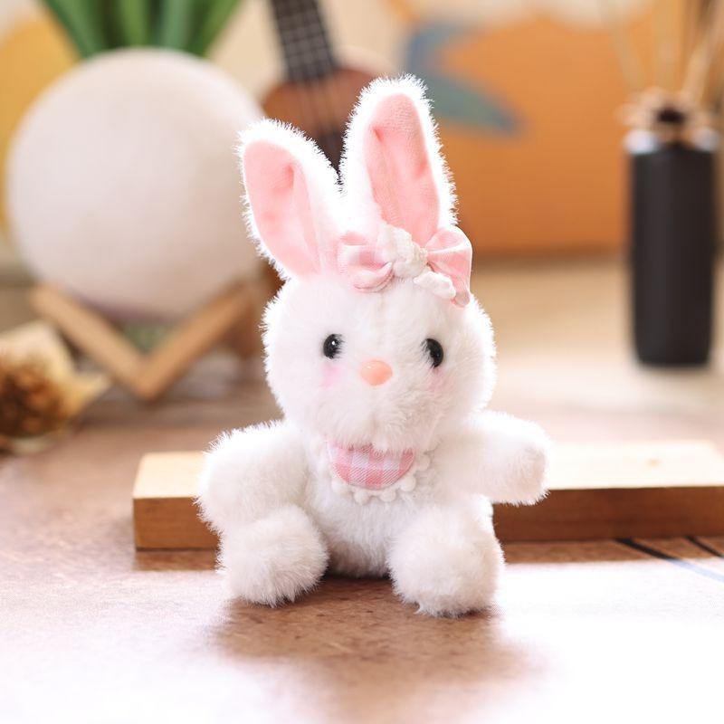 Rabbit Plush Pendant Keychain Animal Toys Doll Keyring Cartoon Pendants Bag