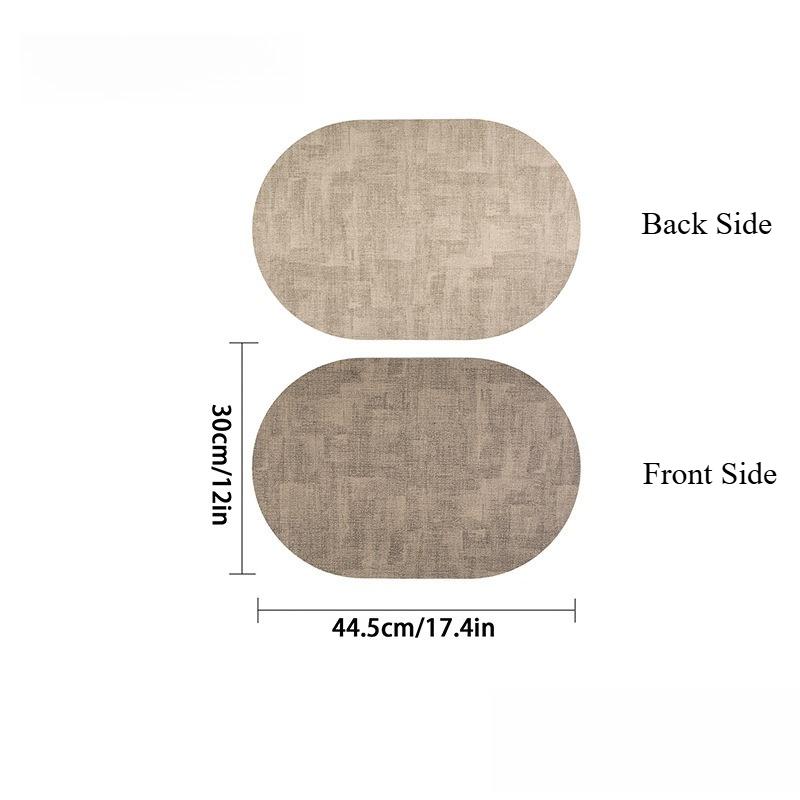Premium Heat-Resistant Dining Table PVC Placemat Cup Coaster Tea Cup Mat Bowl Mat Anti-Scald Table Protector Home Use