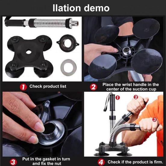 Trénink zápěstí Ergonomie Silná Adsorpce Protiskluzový Trénink Zápěstí Pružinová Ocel Posilovač Ruky Fitness Vybavení