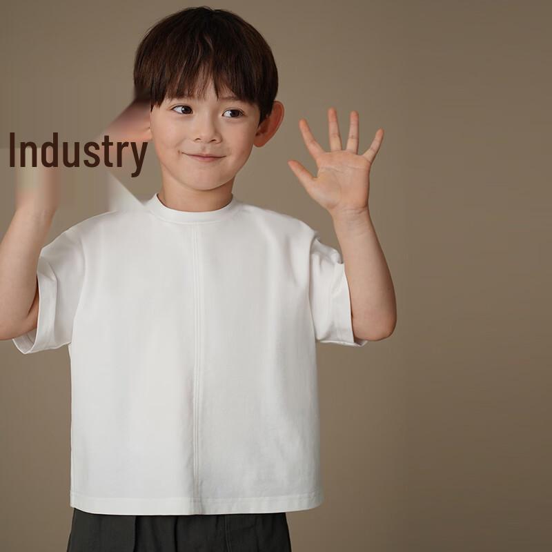 Hacikis Kids  Summer Casual White T-Shirt 140