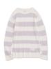 Gelato Pique Smoothie Rib Border Pullover PWNT231039 LAV F Women's