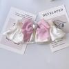 Cream Style Pet Collar Scarf Pearl Heart Bow Saliva Towel Bib For Cat Dog