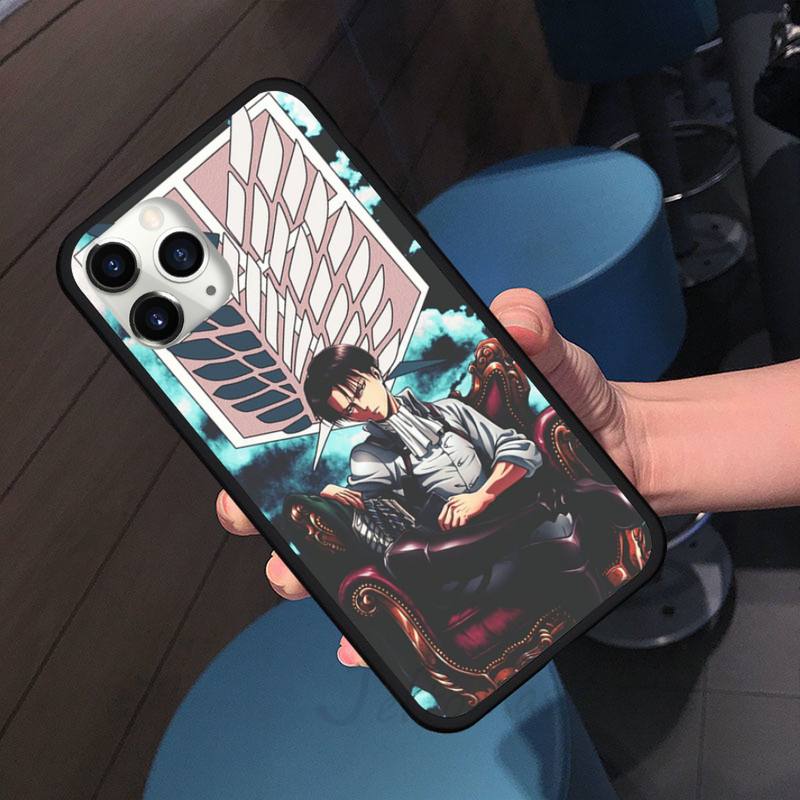 Attack On Titan Anime COMIC Phone Case For Iphone 7 8 12 11 XR XS Pro Max Mini Plus Soft Silicone Cover Shell Funda