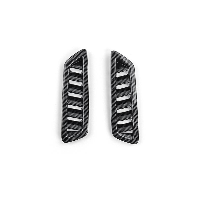Carbon Fiber ABS Dashboard Upper Air Outlet Cover Air Conditional Defrost Vent Grill Trim Frame For Kia Sorento MQ4 - Carbon Fiber