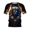 Oversized Men's T-Shirt 3d Tiger Print Tees Tops Summer Casual Mens Animal Pattern T Shirt O-Neck Fashion Clothes Prints T-Shirt