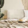 Ethnic Cushion Ikat Pattern White and Beige 60x40