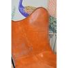 Leather Butterfly Chair, Tan Brown Color Relexing Chair, Home Decor Furniture