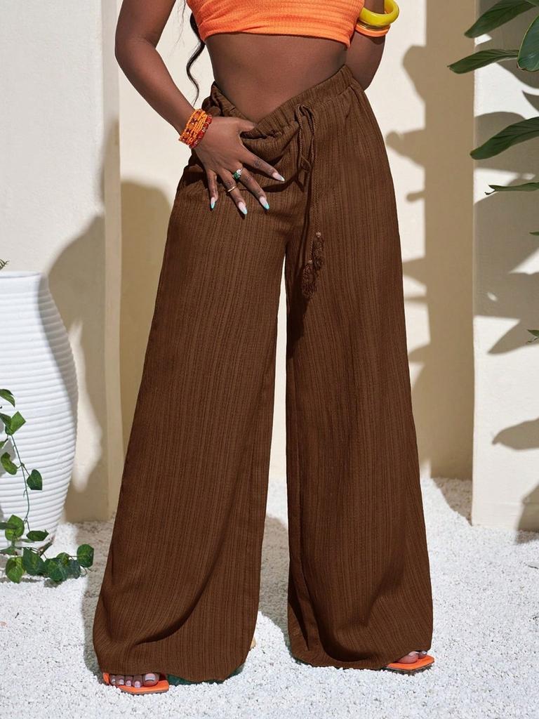 Women's High-Waisted Casual Wide Leg Pants