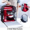 Stand Mixer Cover with Sliders Base, Compatible with KitchenAid Mixers (6/7/8 Quart), Storage Bag with Pockets for Attachments
