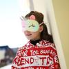 Animal Travel Pillow Comfortable Neck Pillow with Unicorns Eye Mask for Business