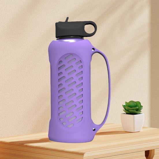 Bottle Cover BPA Free Anti-scratch Hollow Out Design Silicone Portable 40oz Thermal Mug Protector Sleeve Kitchen Gadget