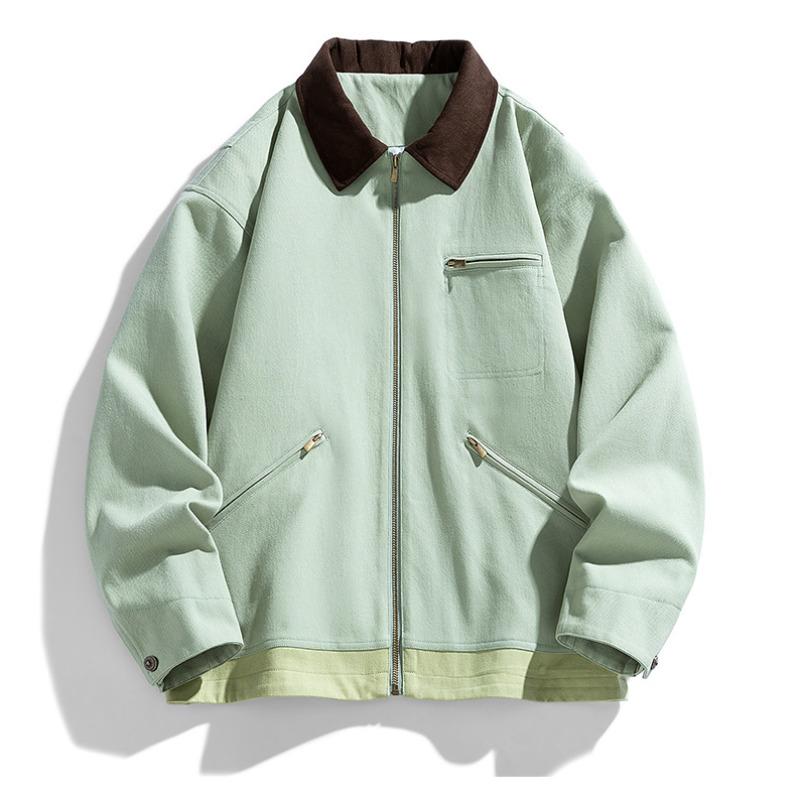 Zip Stitching Tooling Detroit Loose Lapel Jacket Jacket