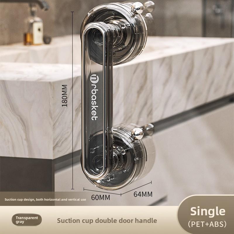 1 st Sugkopp Glasdörrhandtag Fri Stansning Badrum Skjutdörr Starkt Ledstång Fönster Skåpdörr Kylskåpshandtag