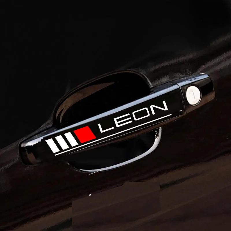 4x Adesivo per Carrozzeria per Seat Leon Fr 5F Mk3 Mk2 Accessori Auto