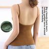 Women's Beautiful Back Camisole Vest with Padded Bra, One-Piece Top, Popular Style, Large U-Neck, Versatile Inner or Outerwear