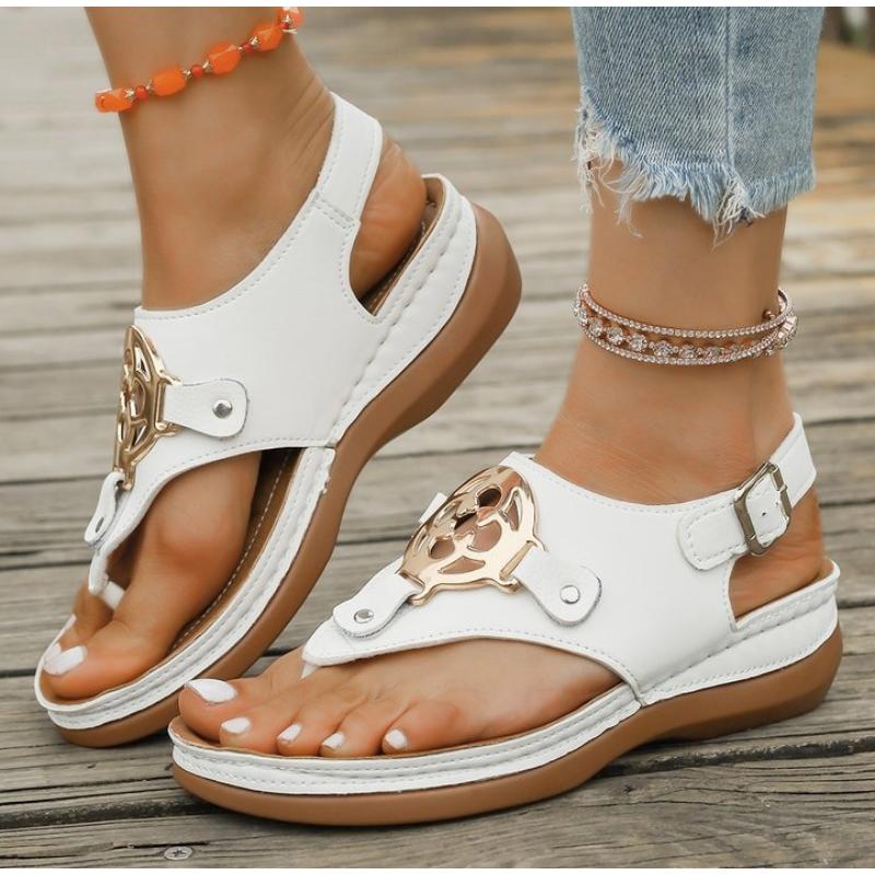 

Fashion New Summer Casual Walking Shoes Party Sandals Woman Beach Women s Shoes Outdoor Female Sandal Footwear Sandalias De Mujer 43 белый