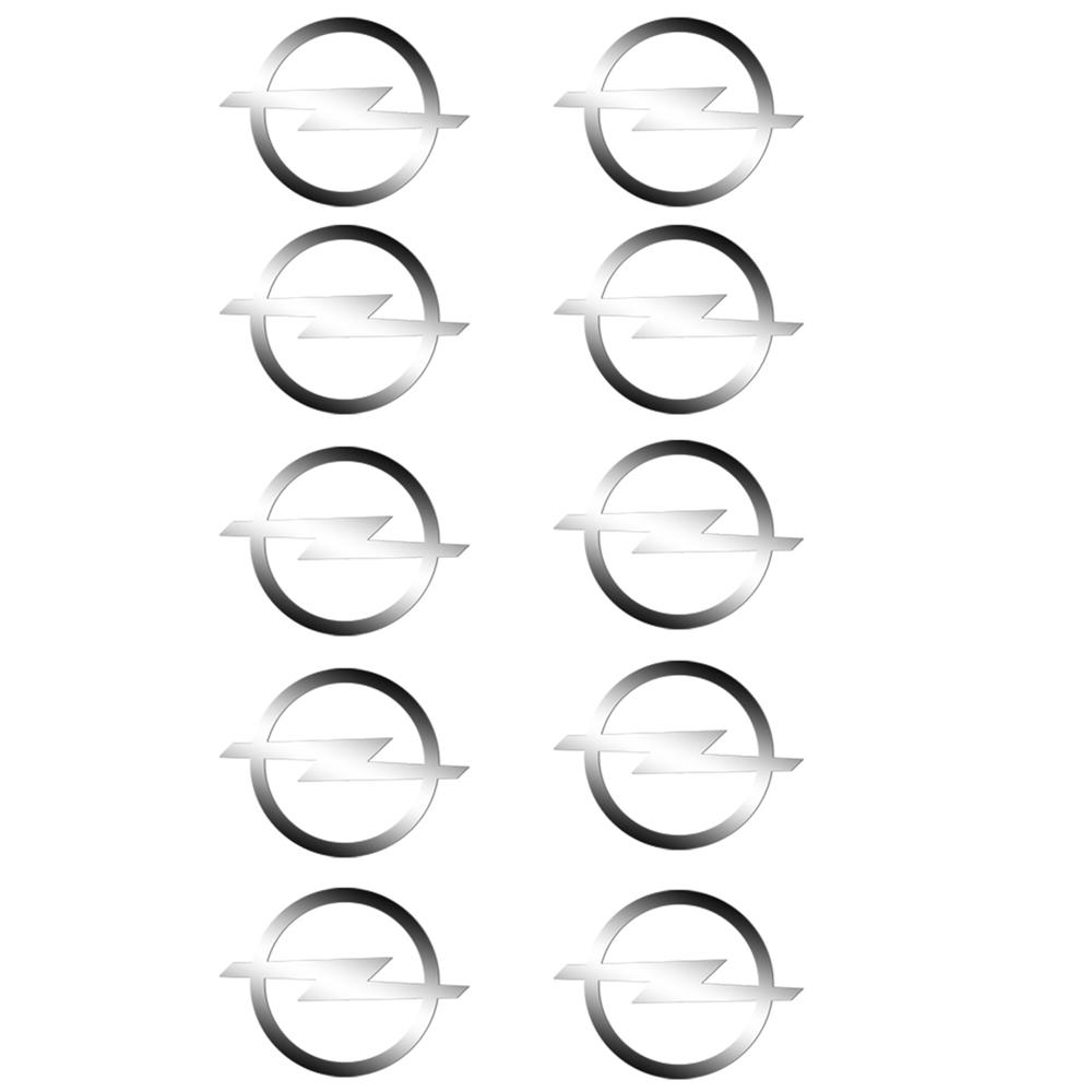 5/10/20pcs Car Interior Nickel Badge Stickers Phone Key Decal Decoration for Opel Astra H G Insignia Mokka Zafira Corsa Vauxhall