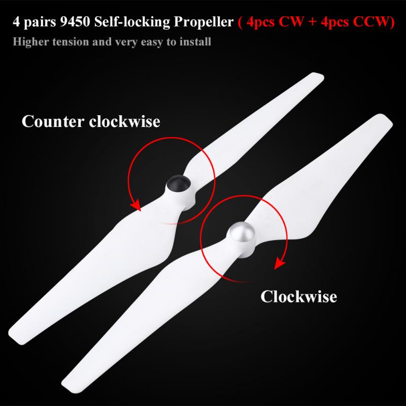 8Pcs/Set Cw Ccw Self-Locking Propellers Quadcopter Blade For 1/2/3/3Pro/Fc40/E300