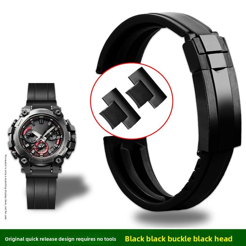 

MTG-B3000 Rubber Strap for Casio G-SHOCK 5762 MTG-B3000B Modified Quick Release end Waterproof Silicone Watchband men s Bracelet MTG-B3000