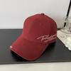 Cotton Baseball Cap With Embroidered Alphabet For Casual Wear And Sun Protection