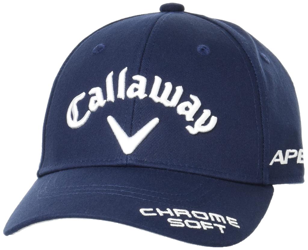 Callaway Classic Cotton Twill Tour Model Golf Cap Women's (Navy, FR, C22990200, 1120)