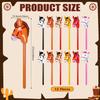 3Pcs/5pcs Inflatable Stick Horse Large Horse Head Balloon Blow Up Pony Stick Toy Halloween Christmas Cowboy Party Supplies