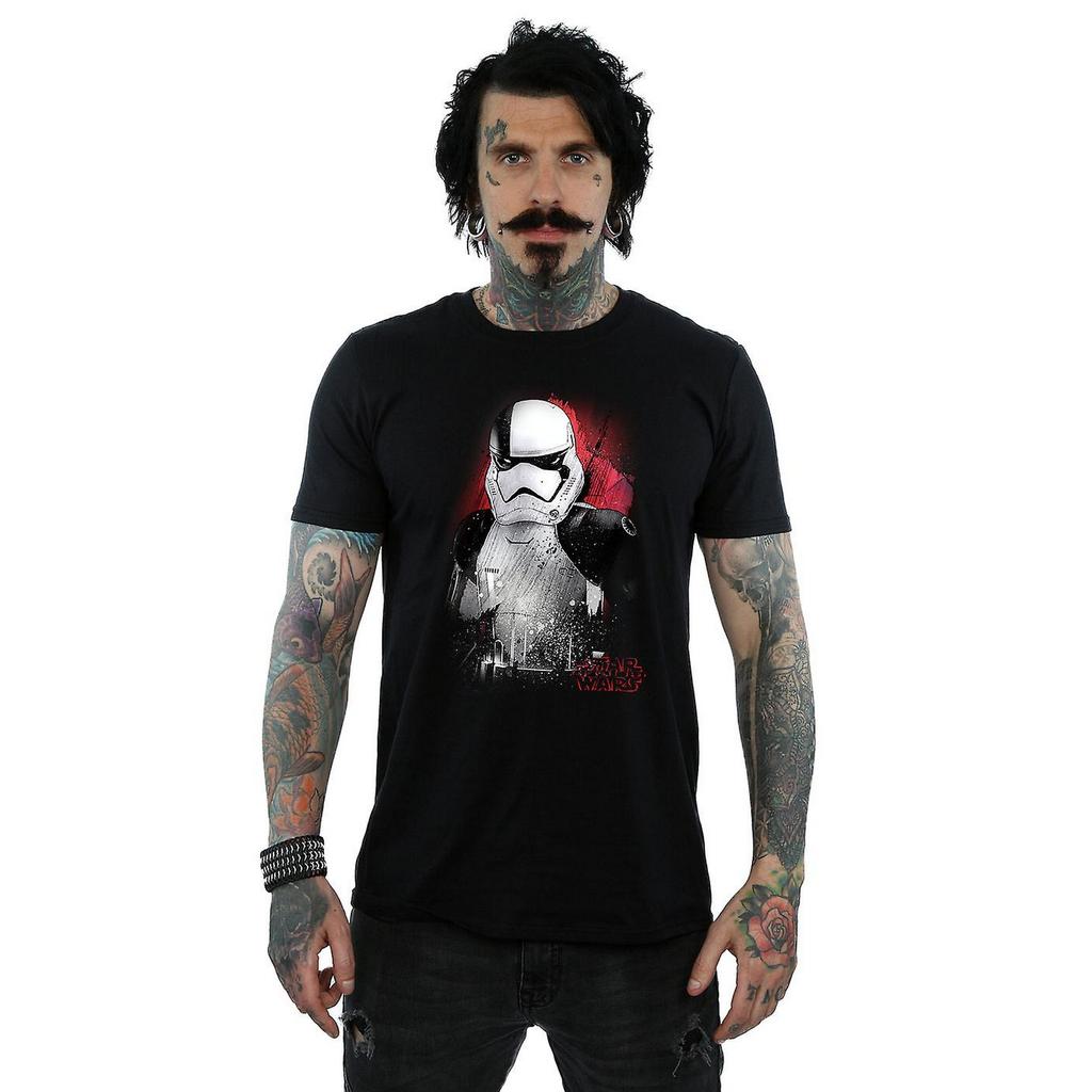 Krieg der Sterne: The Last Jedi Herren Stormtrooper T-Shirt aus gebürsteter Baumwolle